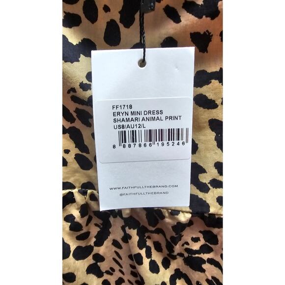 FAITHFULL THE BRAND Eryn Mini Dress - US 8 / AUS 12 New w/ Tags MSRP $225 - Picture 5 of 16
